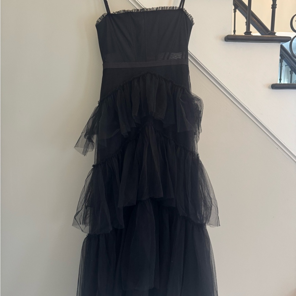 Elegant Black Gown by Betsy & Adam